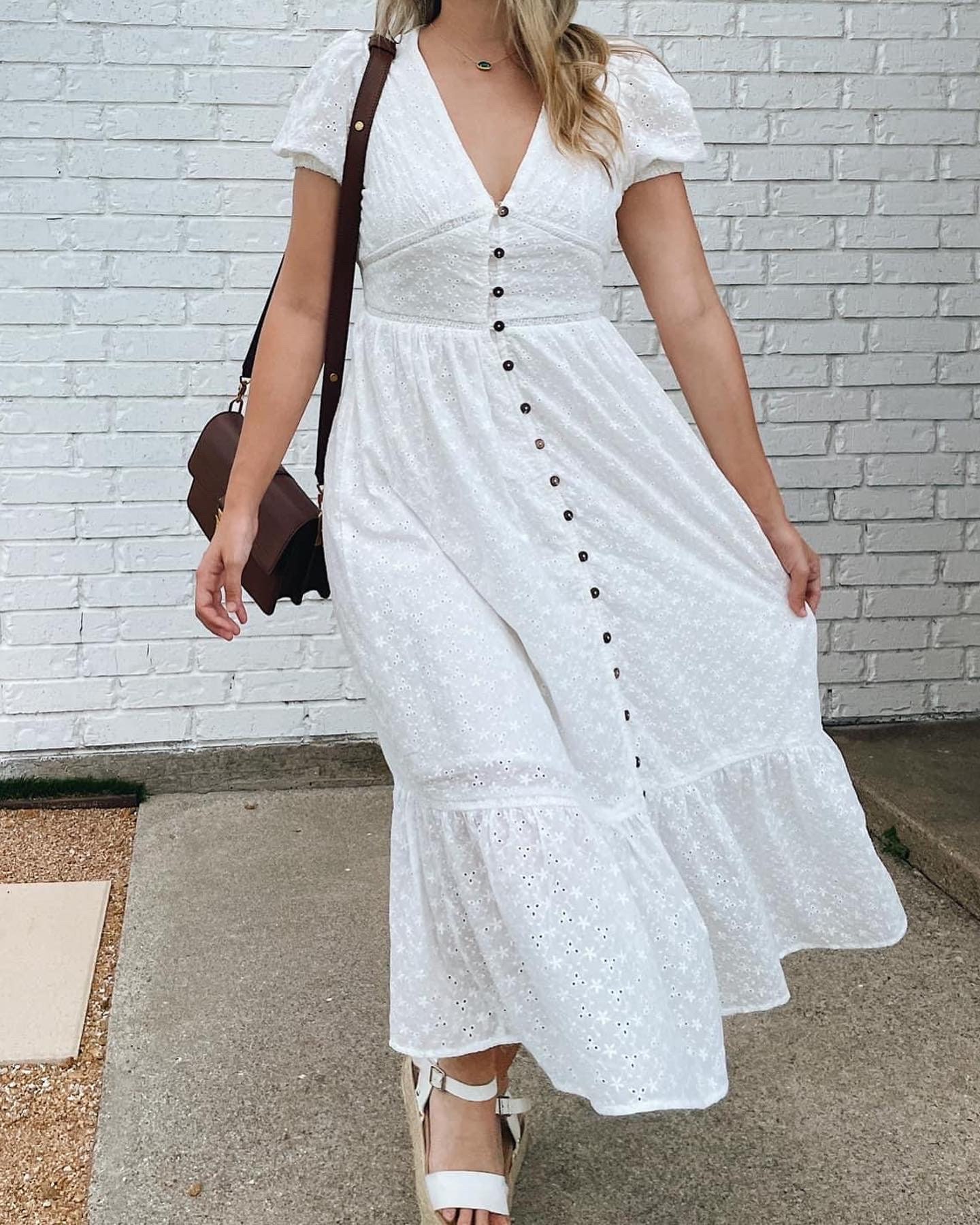 white lace dress for church Terramina Church Dress 7067-White