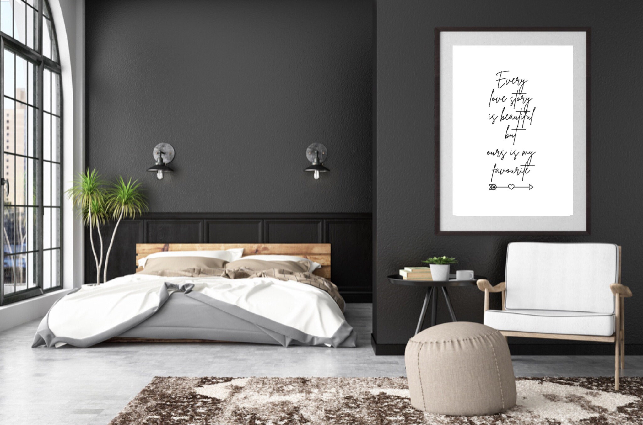 Bedroom print home prints love prints quotes wall art Etsy