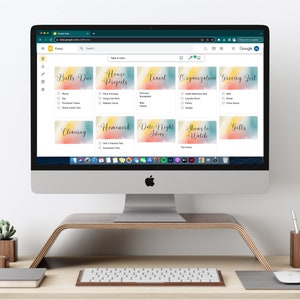 Lustiges Set mit bunten Google Keep Headern - Sofort Download