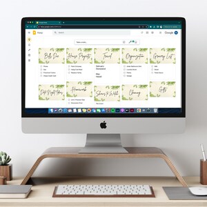 Lustiges tropisches Set von Google Keep Headern - Sofort Download