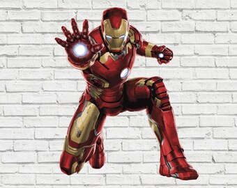 ironman logo print etsy