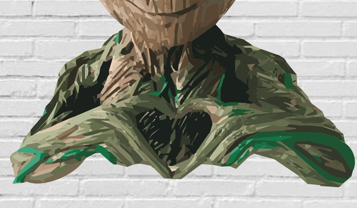 Download Baby Groot heart svg Marvel Avengers superhero pdf jpg eps png | Etsy