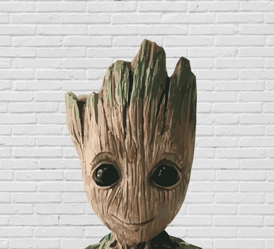 Download Baby Groot heart svg Marvel Avengers superhero pdf jpg eps png | Etsy