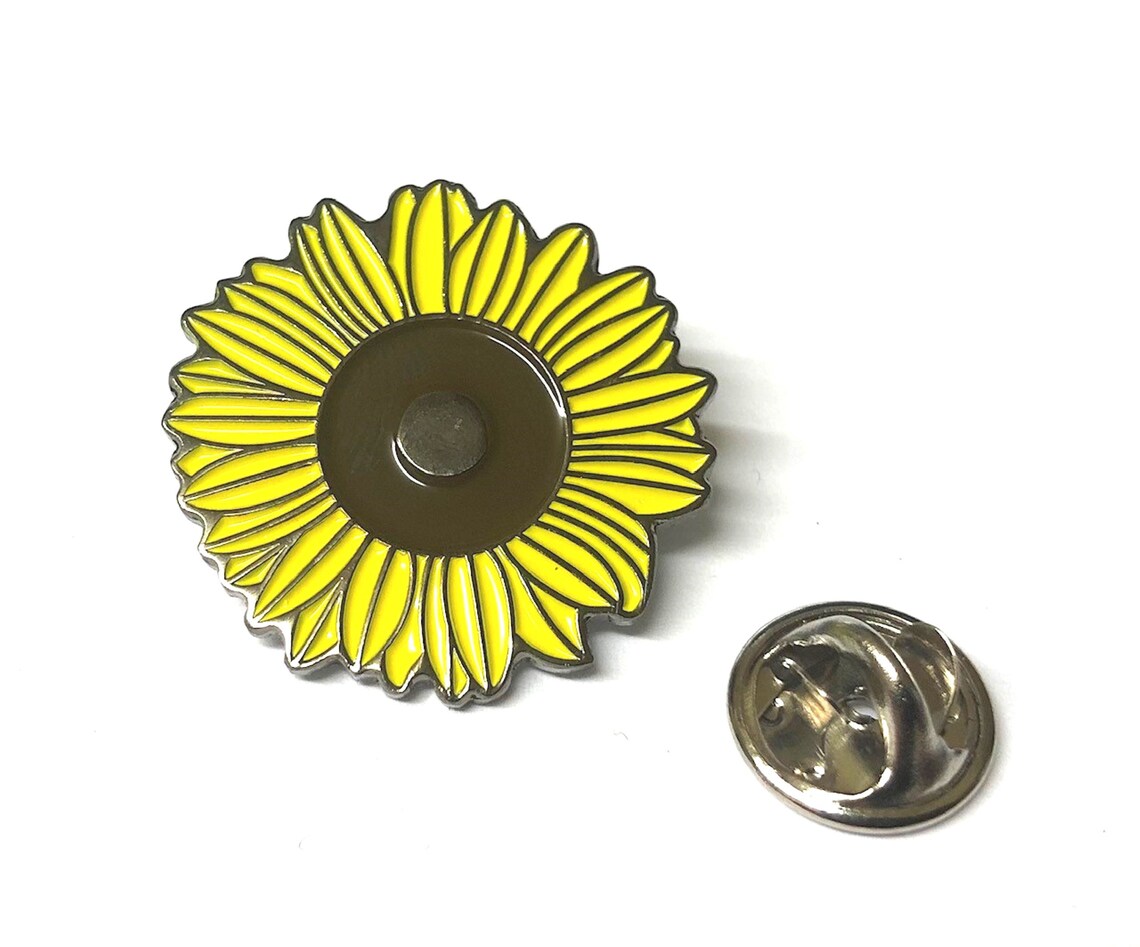Sunflower Pin Badge Hidden Disabilities UK Company | Etsy