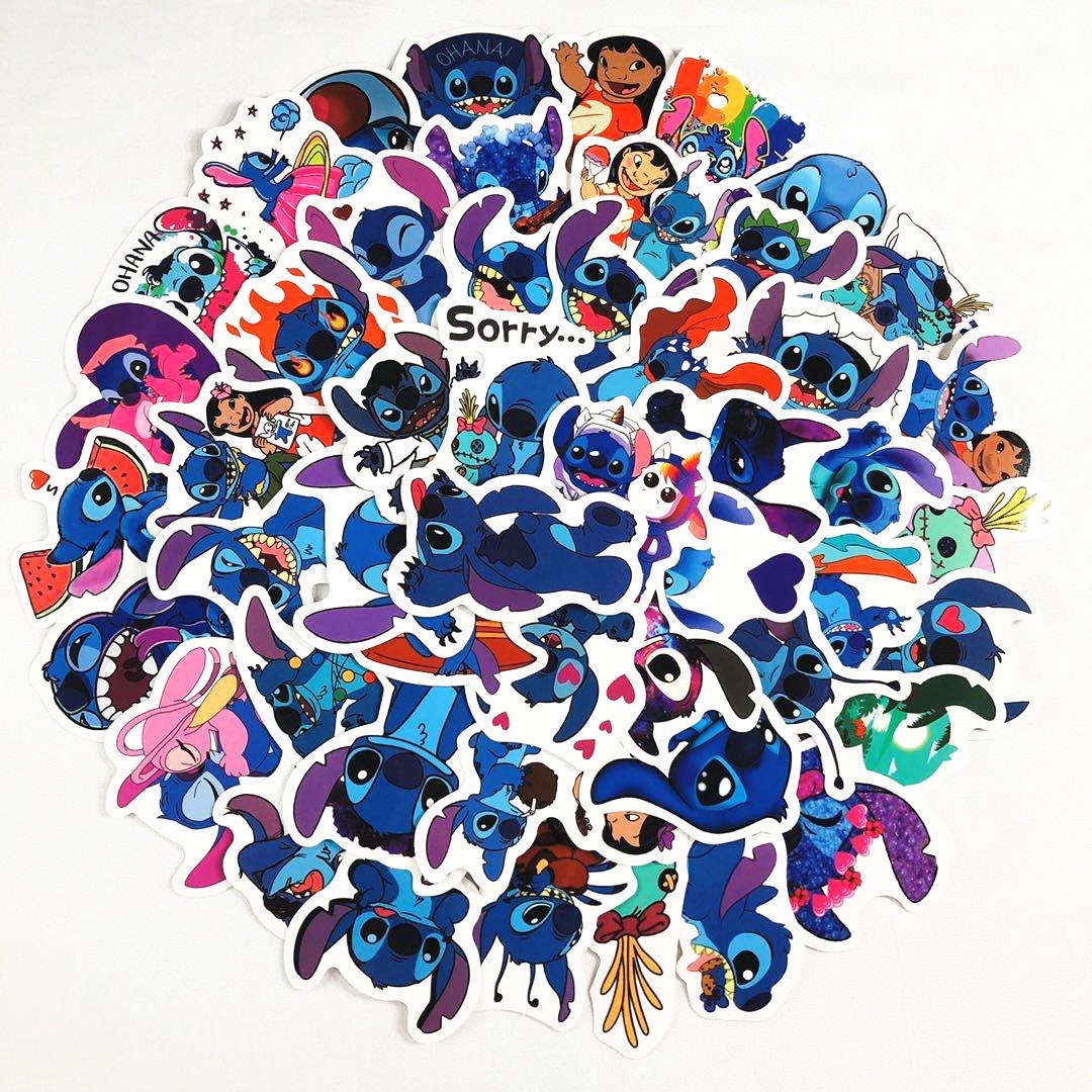 50 Pack Lilo & Stitch Sticker Stitch Films Gift for Etsy