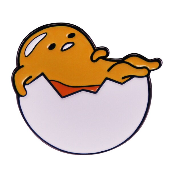 Gudetama lazy egg Sushi Japanese Food Enamel Pin| Gift For Kid | Lapel Pin | Badge | Environmentally Friendly Alloy Enamel Pin For Backpacks