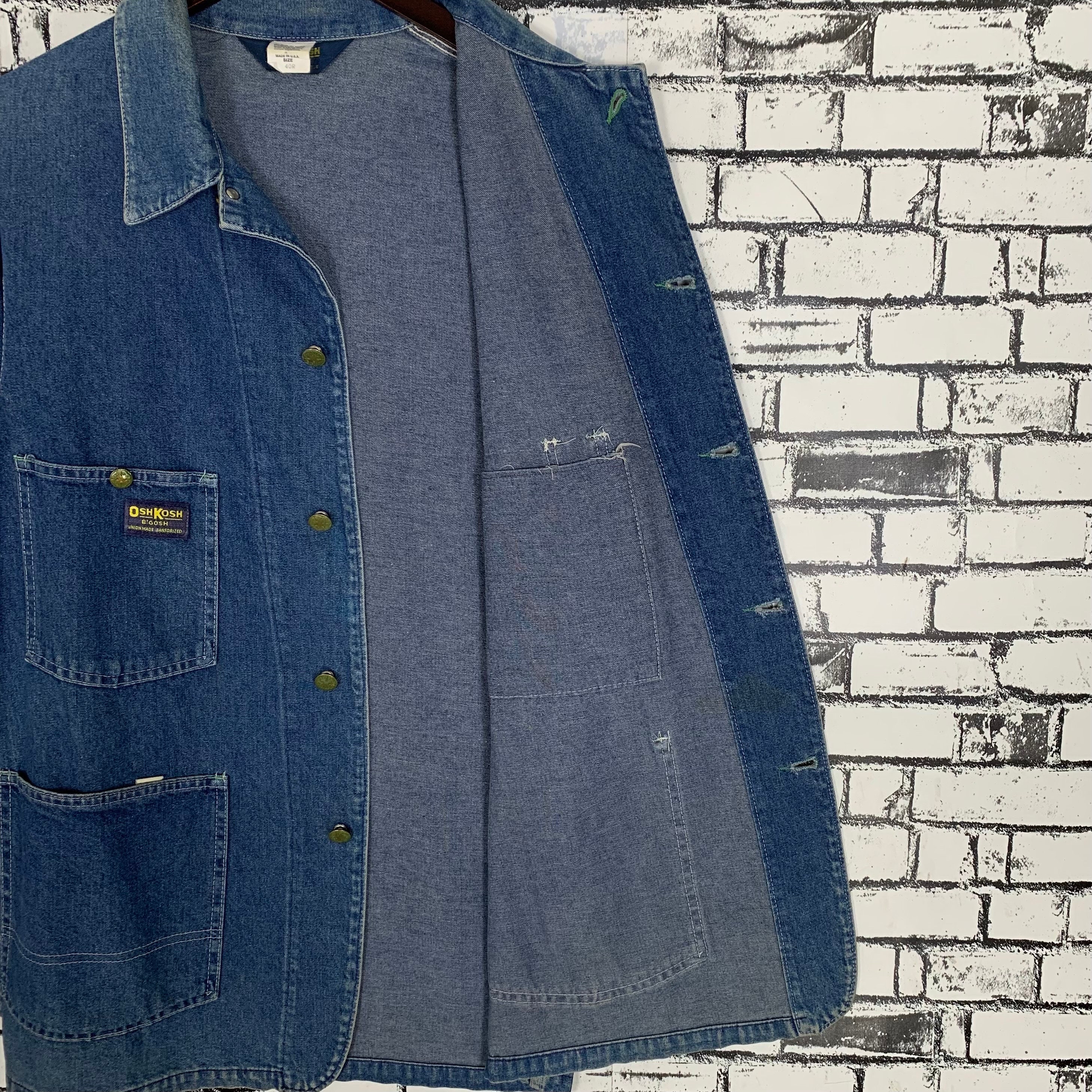 Vintage Oshkosh B' Gosh Workers Denim Jacket - Etsy Israel