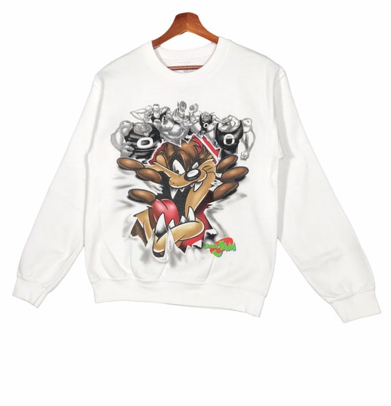 Vintage Space Jam Cartoon Sweatshirt Space Jam American Live action Animated Sports Comedy Film Pullover Size Xsmall. Etsy UK