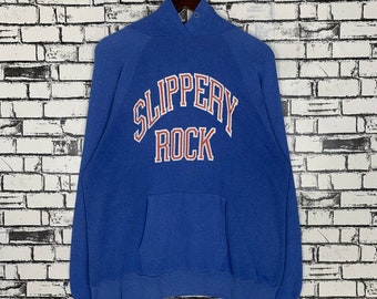 Vintage 90s Jansport Slippery Rock University Hoodie Pullover