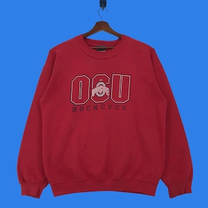 Vintage 90s Ohio State Buckeyes men’s basketball Sweatshirt Crewneck Ohio State University in NCAA Pullover Medium Size Vintage Sweatshirt.