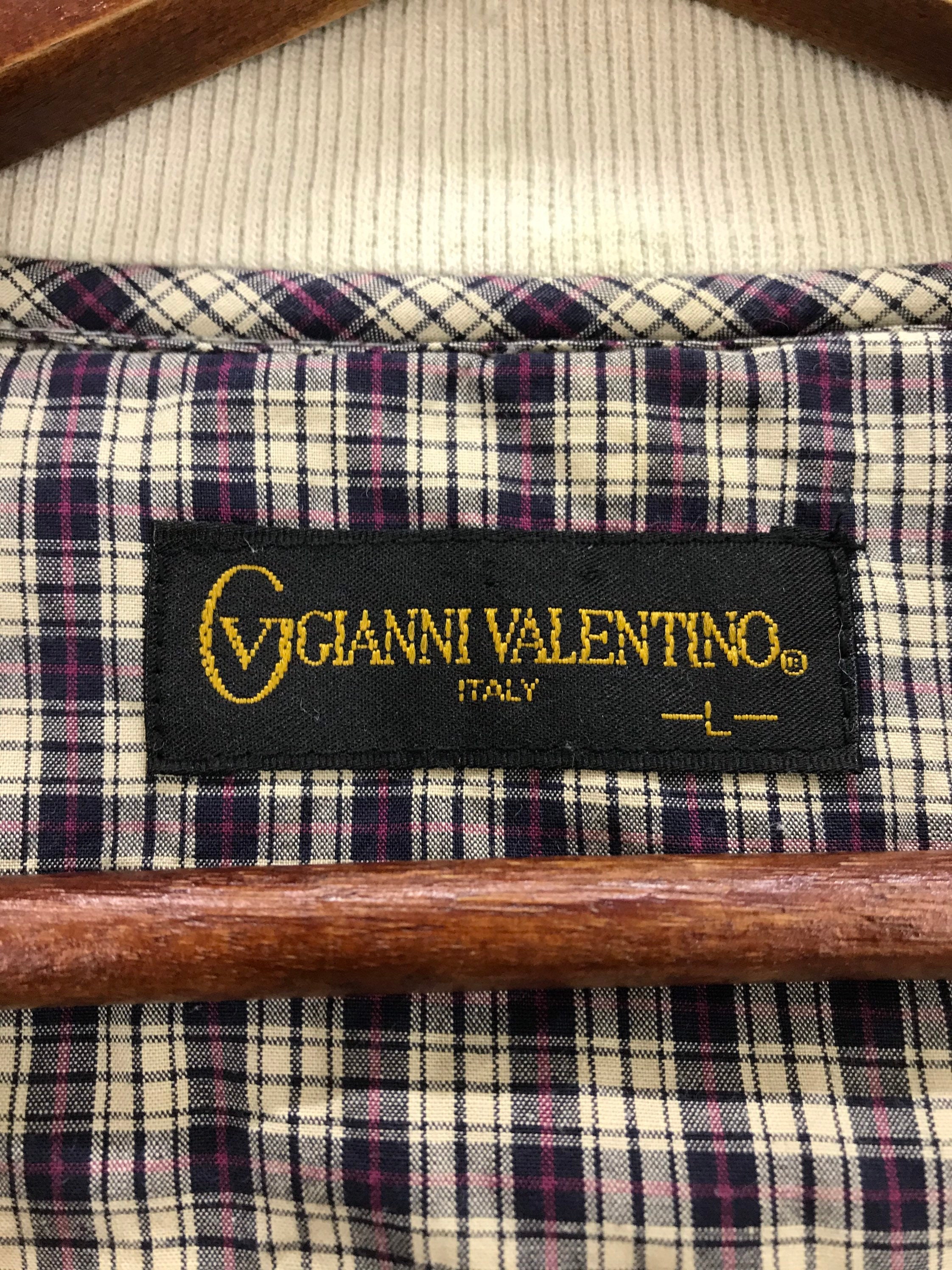 VALENTINO】1990s Half Jip Logo S/S Knit Vintage 90s Gianni