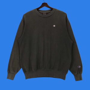 Sudadera vintage con logo pequeño de Champion, sudadera con capucha de Champion, ropa de calle de moda, jersey de talla grande, sudadera vintage.
