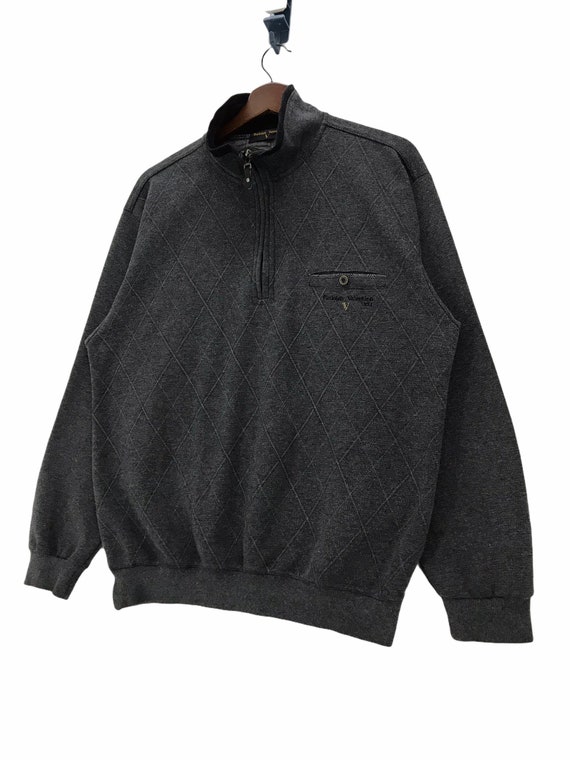 【VALENTINO】1990s Half Jip Logo S/S Knit VALENTINO】1990s Half Jip Logo S/S Knit