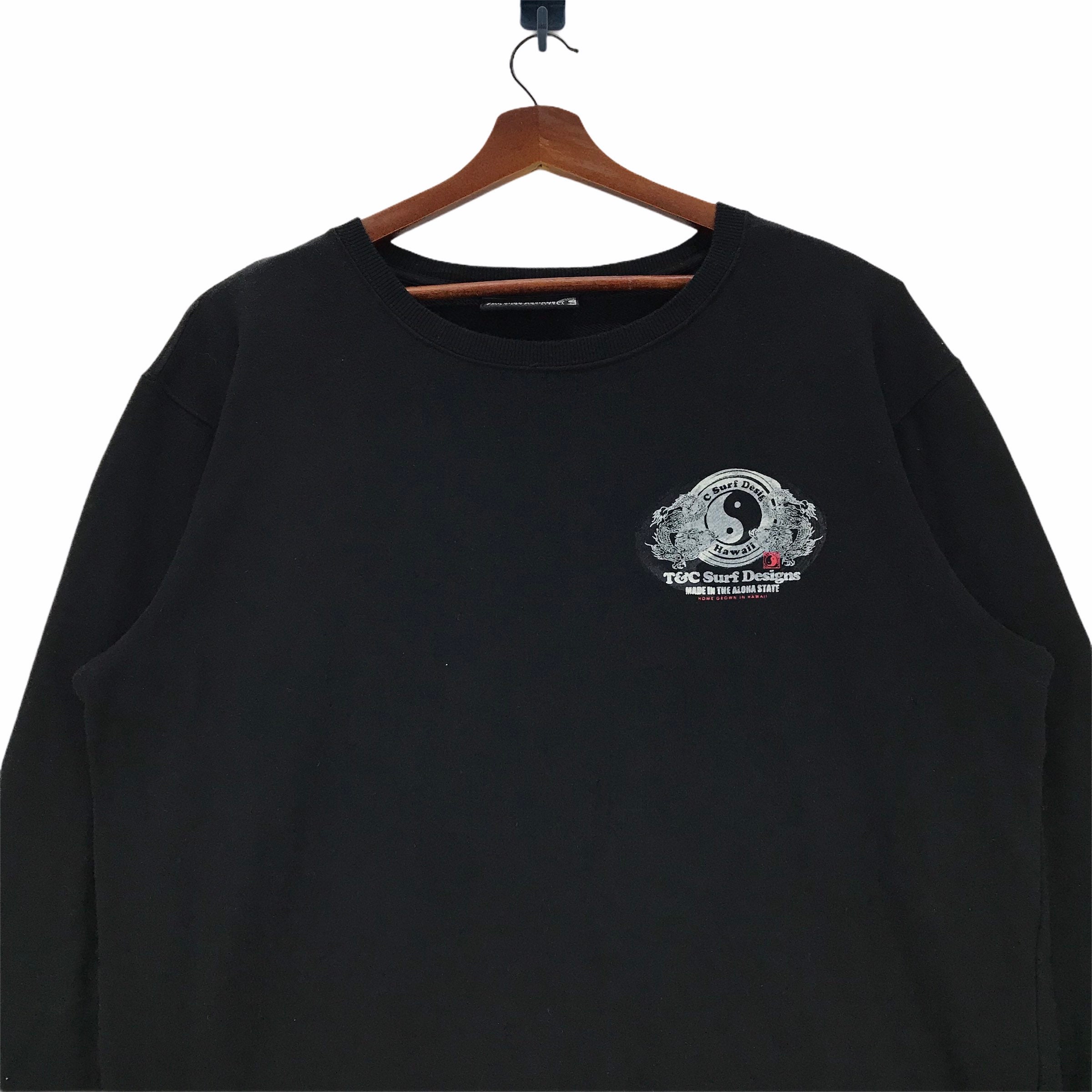 Vintage T&C Surf Designs Hawaii Sweatshirt Surf Design Made