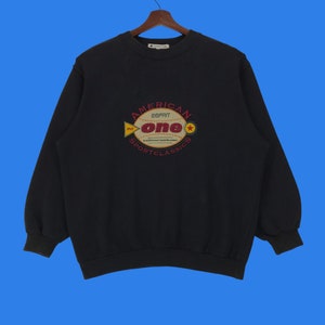 Vintage Esprit Designer Sweatshirt Spellout Embroidery Logo American Sport Classics Medium Size Vintage Sweatshirt.