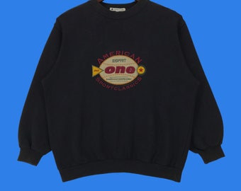 Vintage Esprit Sweatshirt: Embroidered Logo, American Sport Classics (Medium)