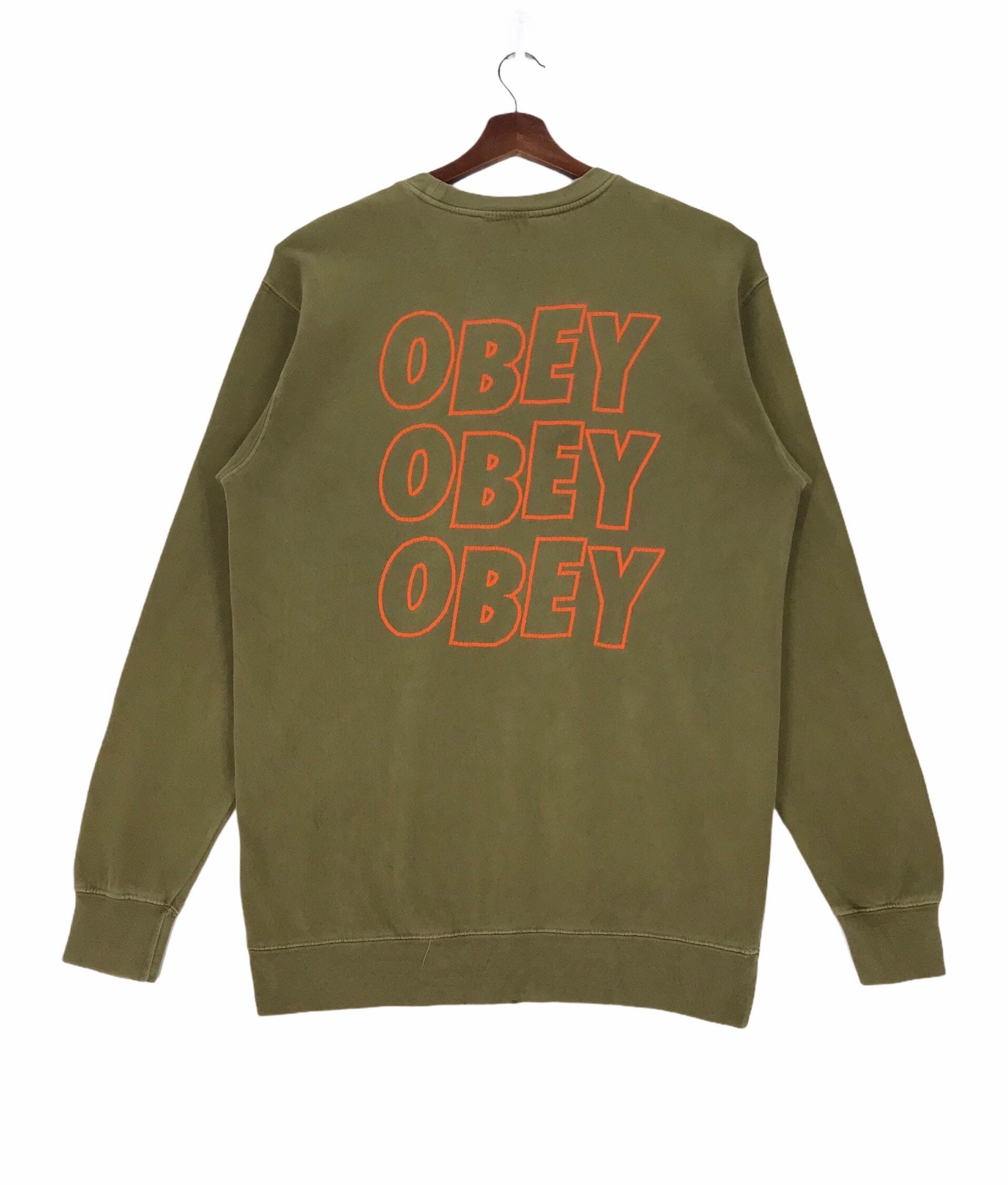 Vintage Obey Clothing Company Sweatshirt Spellout - Etsy 日本