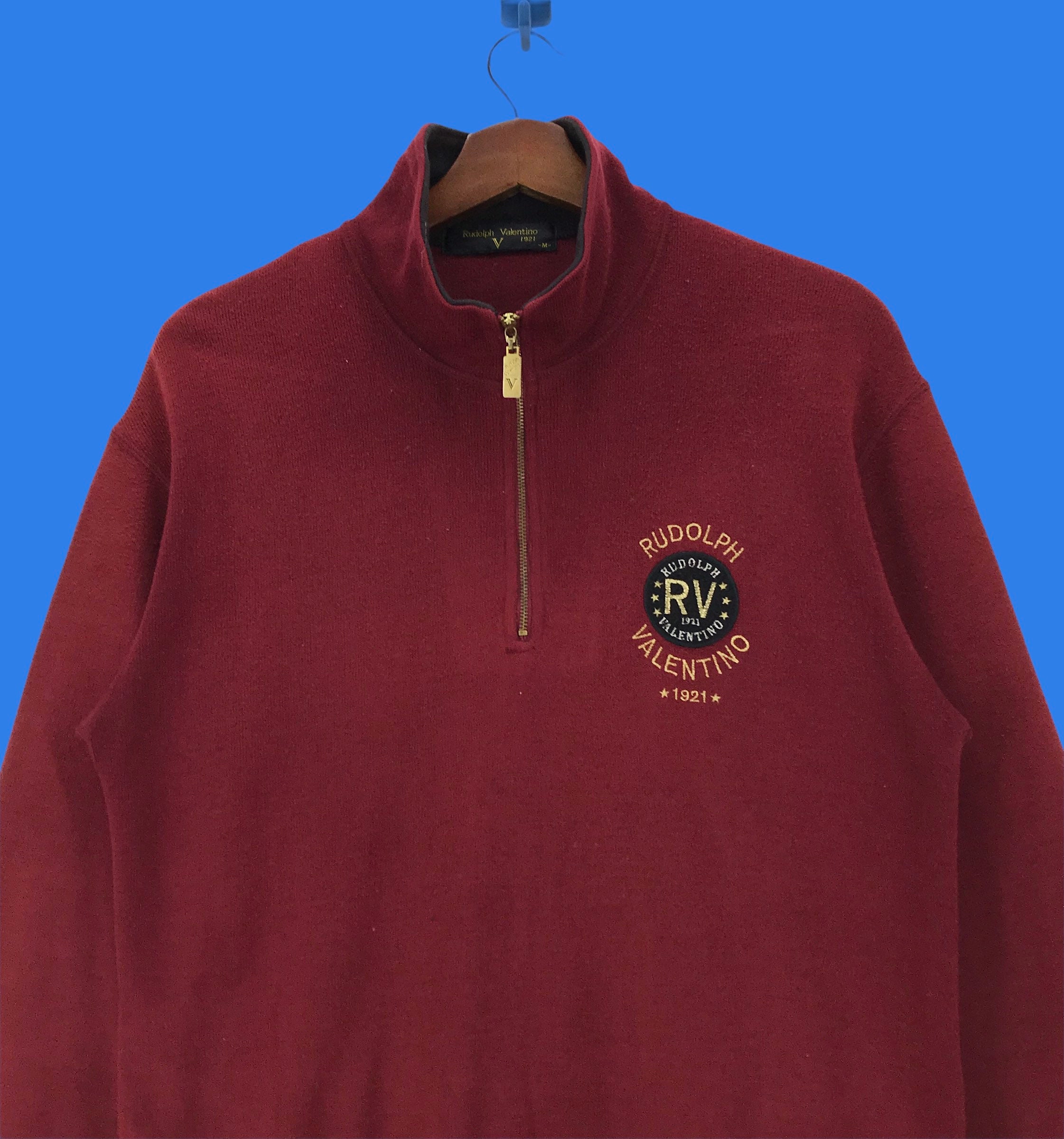 【VALENTINO】1990s Half Jip Logo S/S Knit VALENTINO】1990s Half Jip Logo S/S Knit