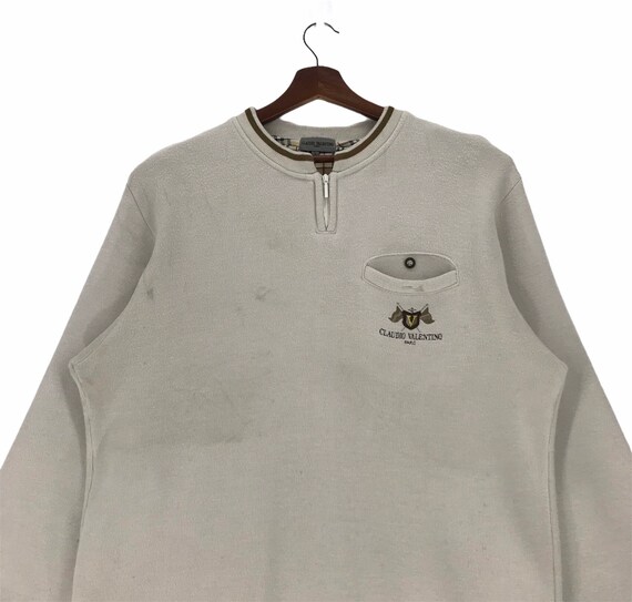 【VALENTINO】1990s Half Jip Logo S/S Knit VALENTINO】1990s Half Jip Logo S/S Knit VALENTINO】1990s