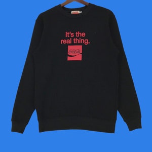 Vintage Coca Cola Swearshirt Pullover Pullover Mittlere Größe Vintage Sweatshirt