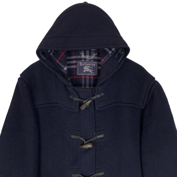 Vintage Burberrys Duffle Coat Burberry Wool Duffle Coat Navy Color