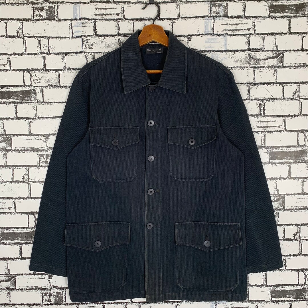 ジャケット・アウター 90s agnes b. homme Linen Chore Jacket il_1080xN.5106886490_ndy8.jpg