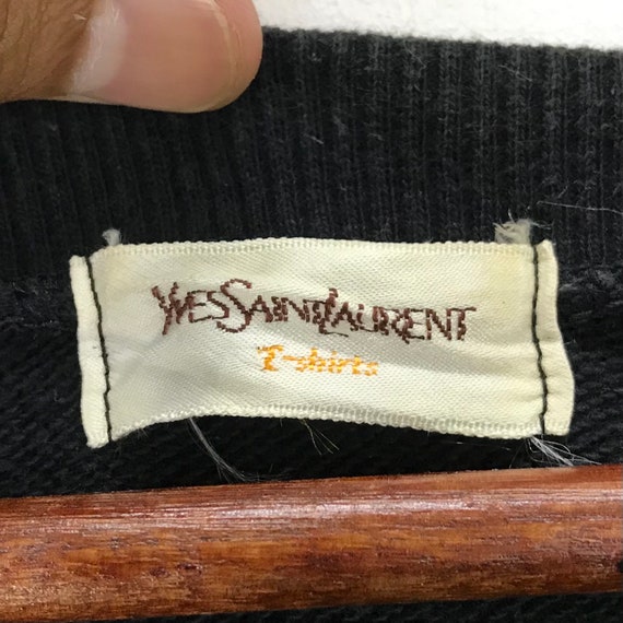 Vintage Yves Saint Laurent Sweatshirt Crop Top Wo… - image 6