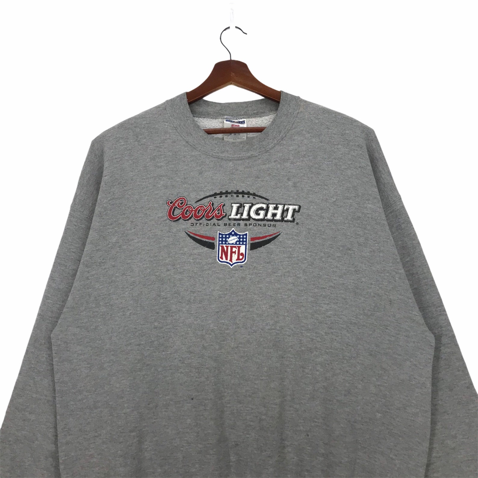 Vintage Coors Light Nfl Official Beer Sponser Sweatshirt Etsy