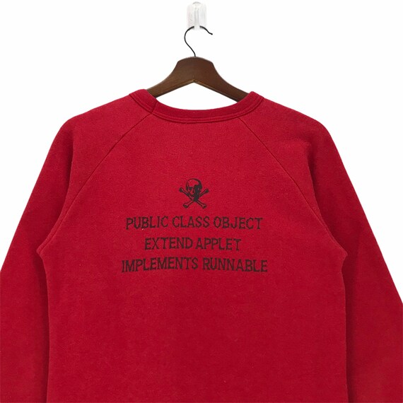 Vintage 80s Graphic Sweatshirt: Public Class Obje… - image 4