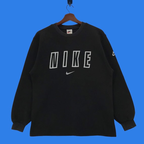 RARE 90s Nike Sweatshirt Crewneck Spellout Nike - Etsy