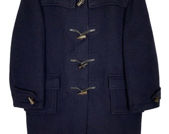 Vintage Burberrys Duffle Coat Burberry Wool Duffle Coat Navy Color