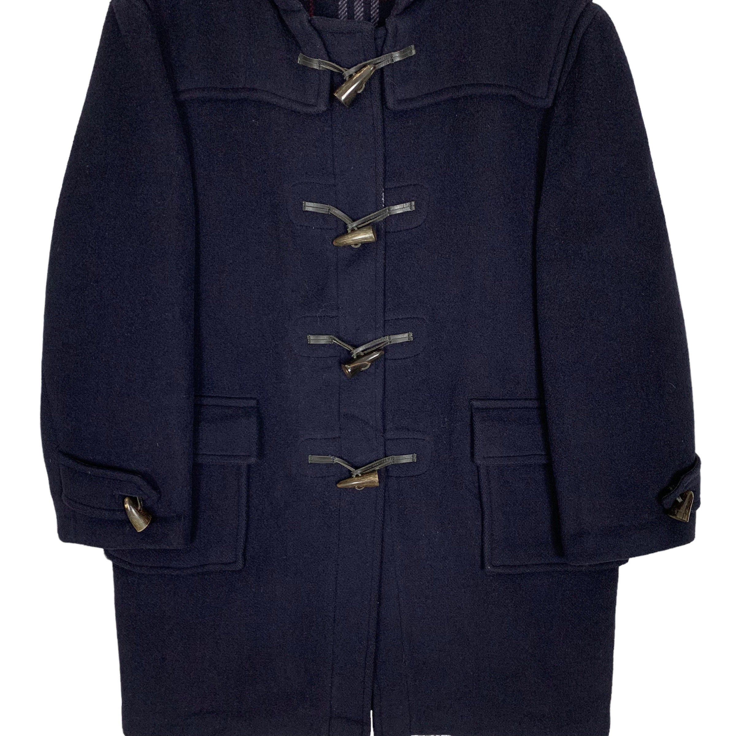 Vintage Burberrys Duffle Coat Burberry Wool Duffle Coat Navy Color