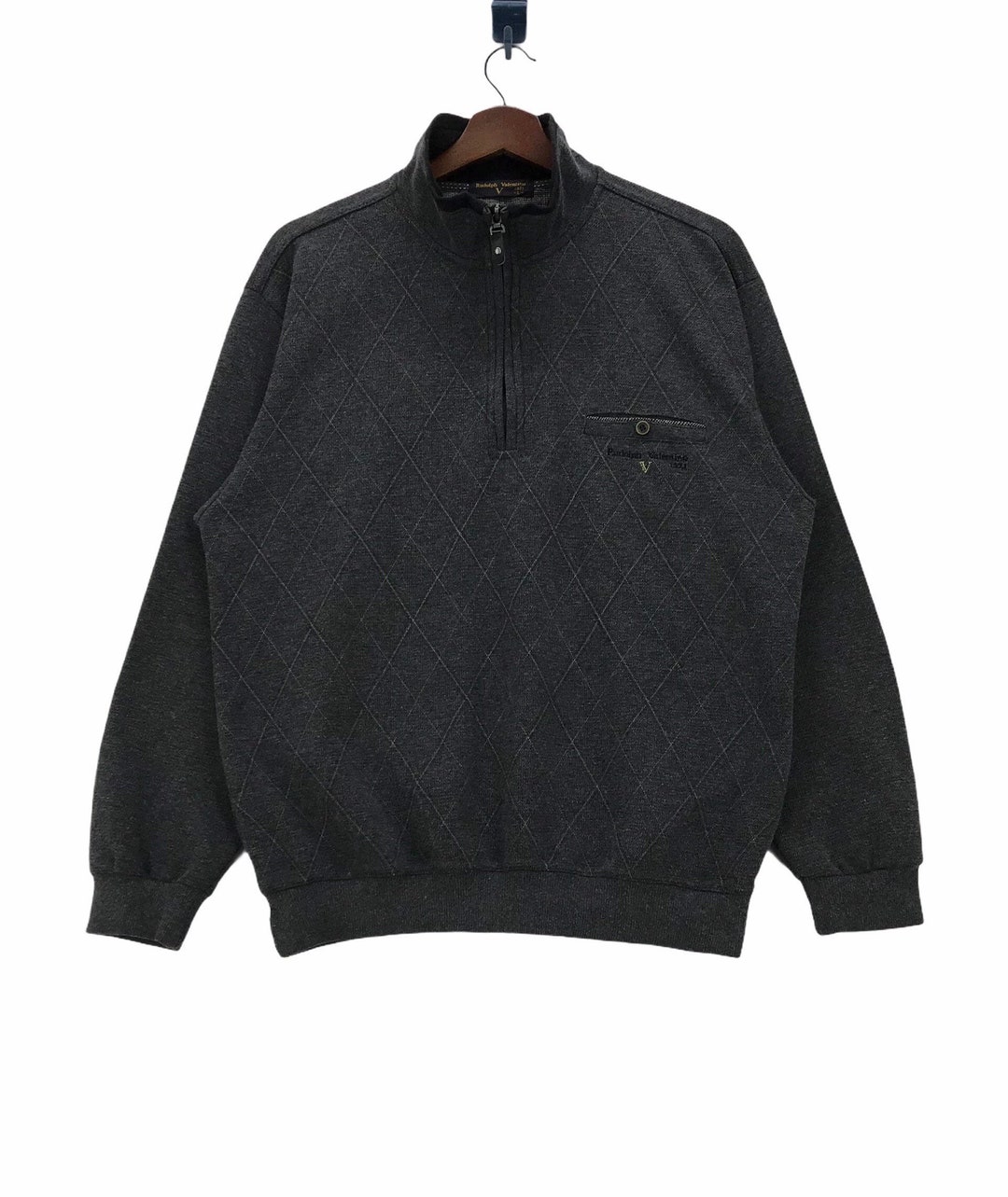 【VALENTINO】1990s Half Jip Logo S/S Knit VALENTINO】1990s Half Jip Logo S/S Knit