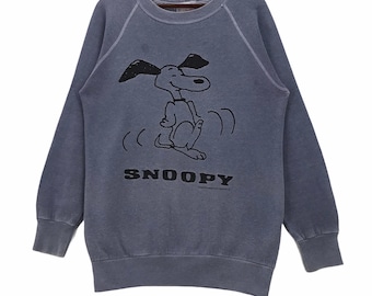 Vintage Snoopy Cartoon Character Crewneck Sweatshirt Snoopy peanuts Comic Pullover Jumper