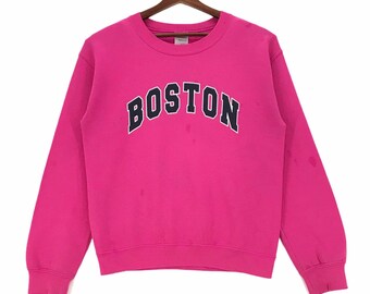 Vintage Boston College Sweatshirt: Spellout Pullover, Small