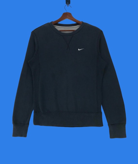 Vintage Nike Small Logo Swoosh Sweatshirt Nike Streetwear Fashion Pullover Medium Size Vintage Sweatshirt. Etsy