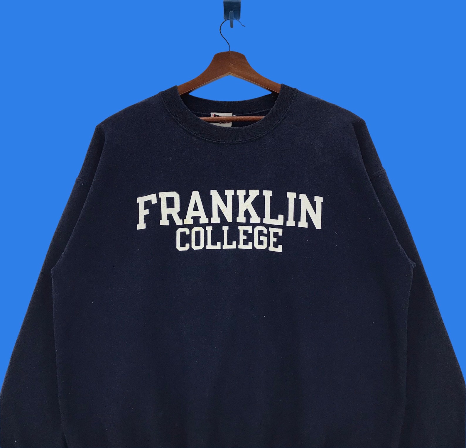 Vintage Franklin College Sweatshirt Crewneck Spellout Franklin - Etsy UK