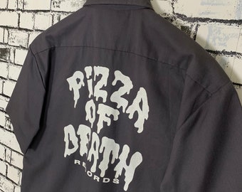 Vintage Dickies Work Shirt Pizza of Death Shirt Size Small - Etsy UK