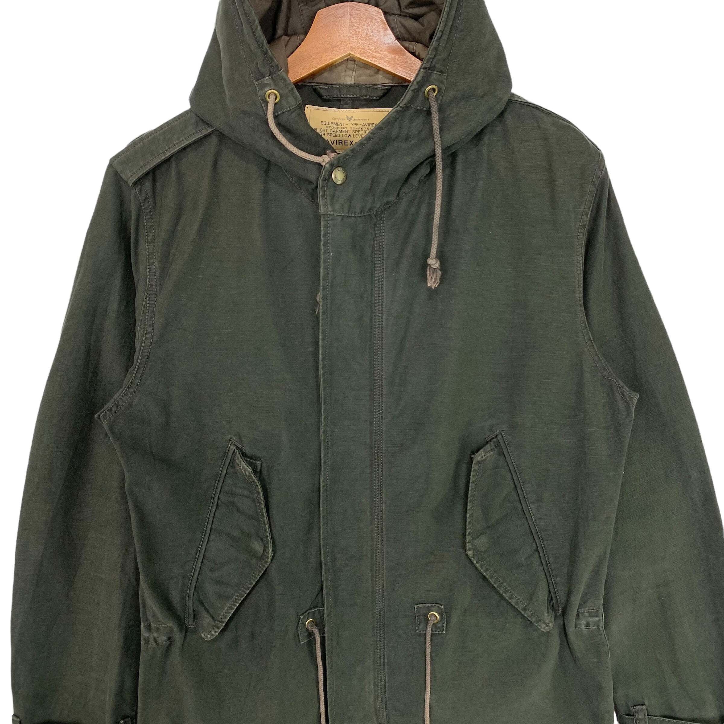 【AVIREX】CUSTOM ZIP PARKA ASK availability first) AVIREX 《CROSSOVER》CUSTOM ZIP PARKA