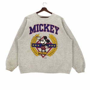 Vintage 90er Jahre Micky Maus Walt Disney Cartoon Sweatshirt Spellout Mickey Charakter Pullover Pullover XLarge Größe Vintage Sweatshirt.