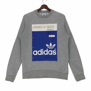 Adidas Sweatshirt Crewneck Big Logo Adidas Sportwear Pullover Jumper Small Size
