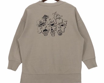 Vintage Sesame Street Sweatshirt Sesame Street  American Educational Children’s Television Series Pullover Medium Size Vintage Sweatshirt.