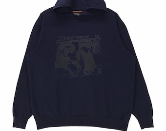 Vintage Sonic Youth American Rock Band Hoodie Sweatshirt Printed Sonic Youth Pullover UK Edition