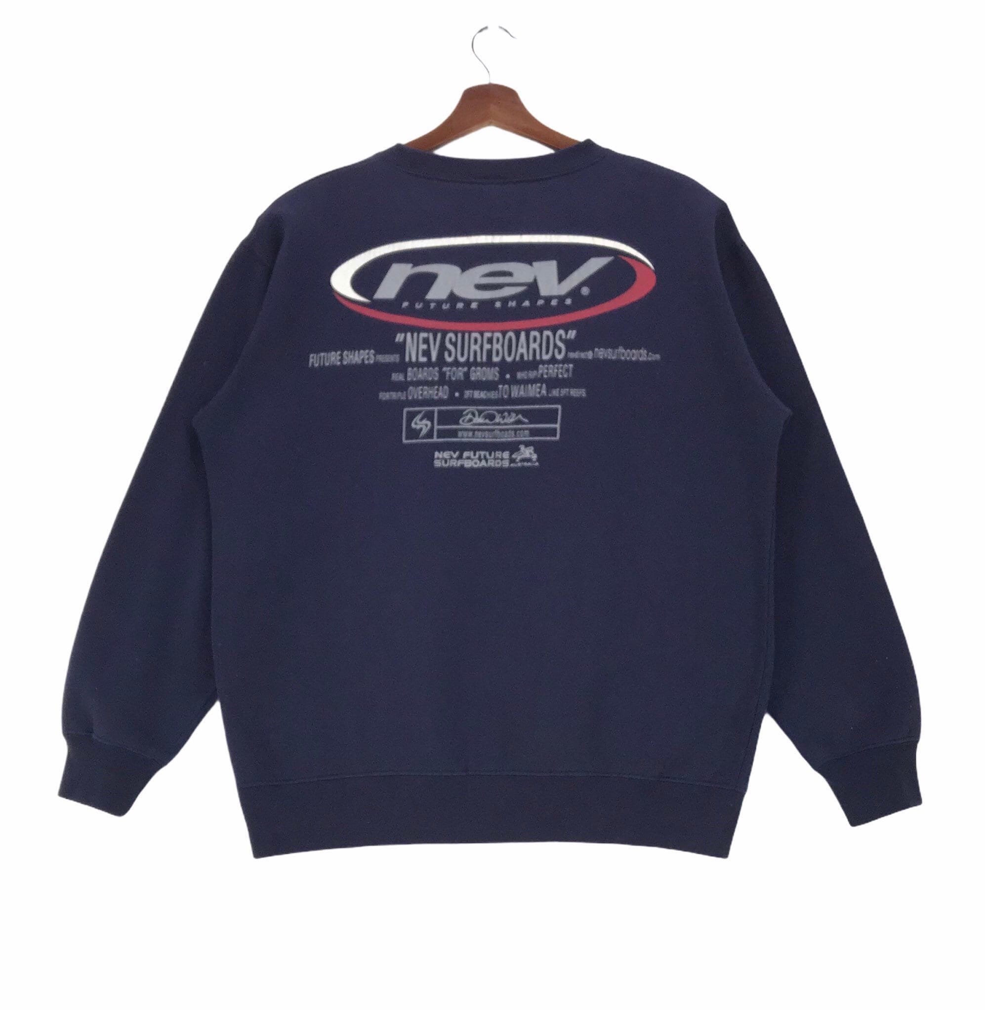 大人気定番商品 Vintage Nev Future Shapes Surfboards Sweatshirt Crewneck トップス
