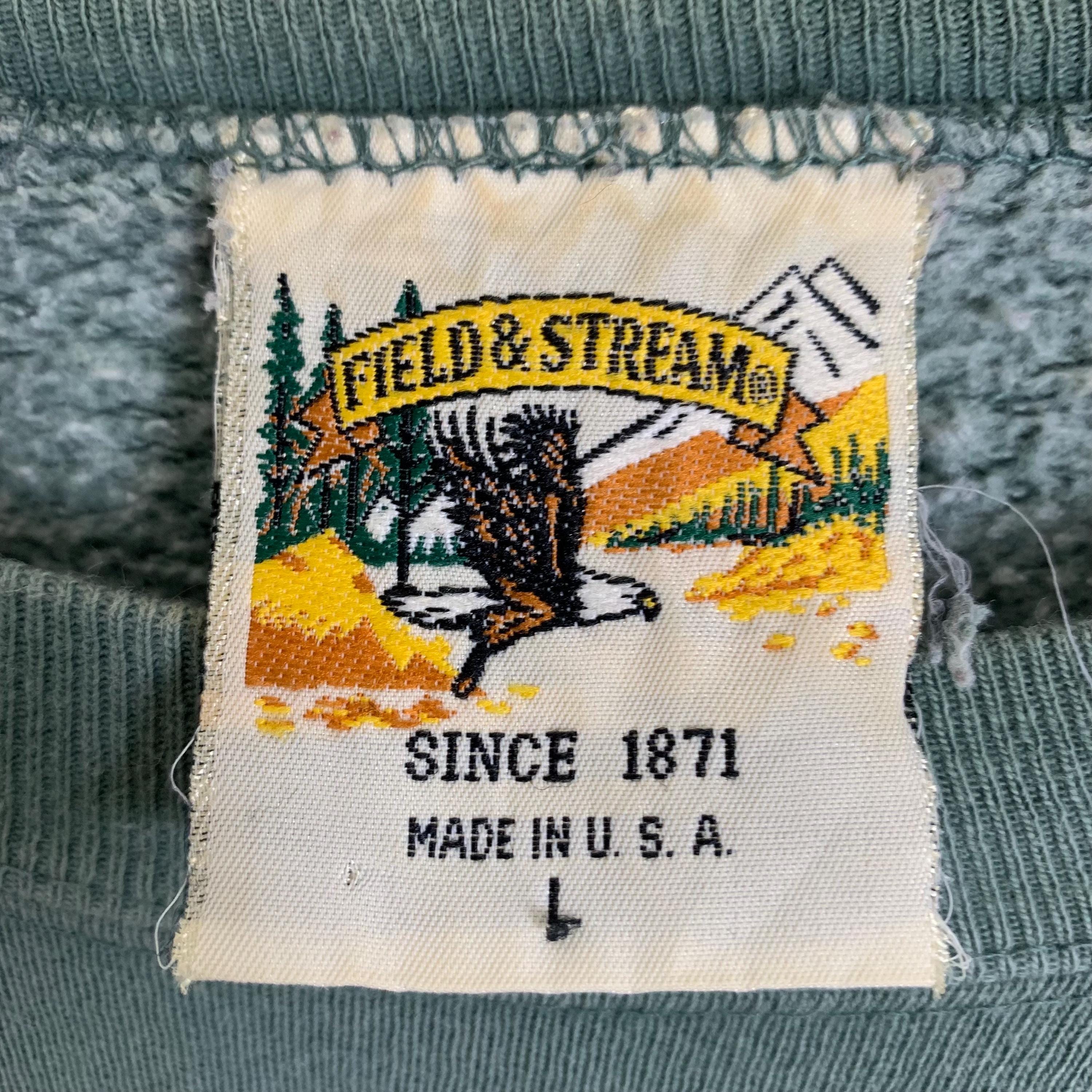 Vintage 90s Field Stream Animal Wild Life Hunting Pullover 
