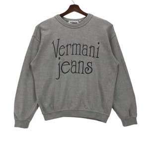 Vintage Vermani Jeans Sweatshirt Crewneck Pullover Jumper Medium Size Vintage Sweatshirt.