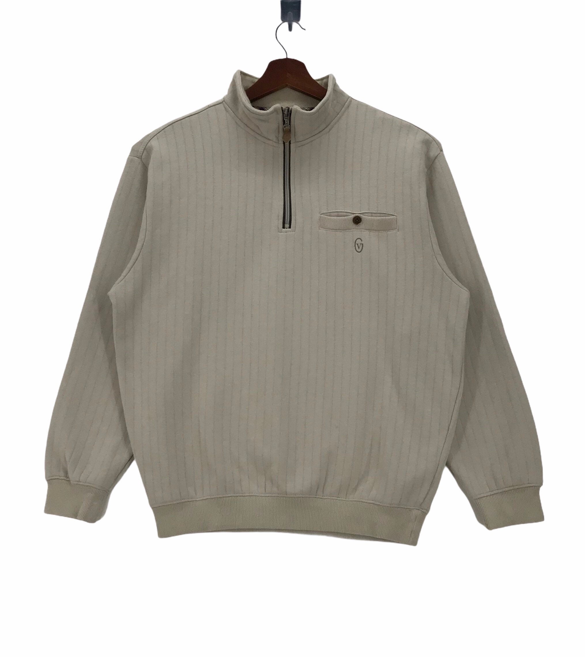 【VALENTINO】1990s Half Jip Logo S/S Knit VALENTINO】1990s Half Jip Logo S/S Knit