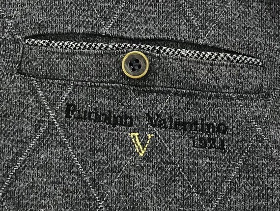 Vintage 90s Rudolph Valentino Half Zip Sweatshirt… - image 4