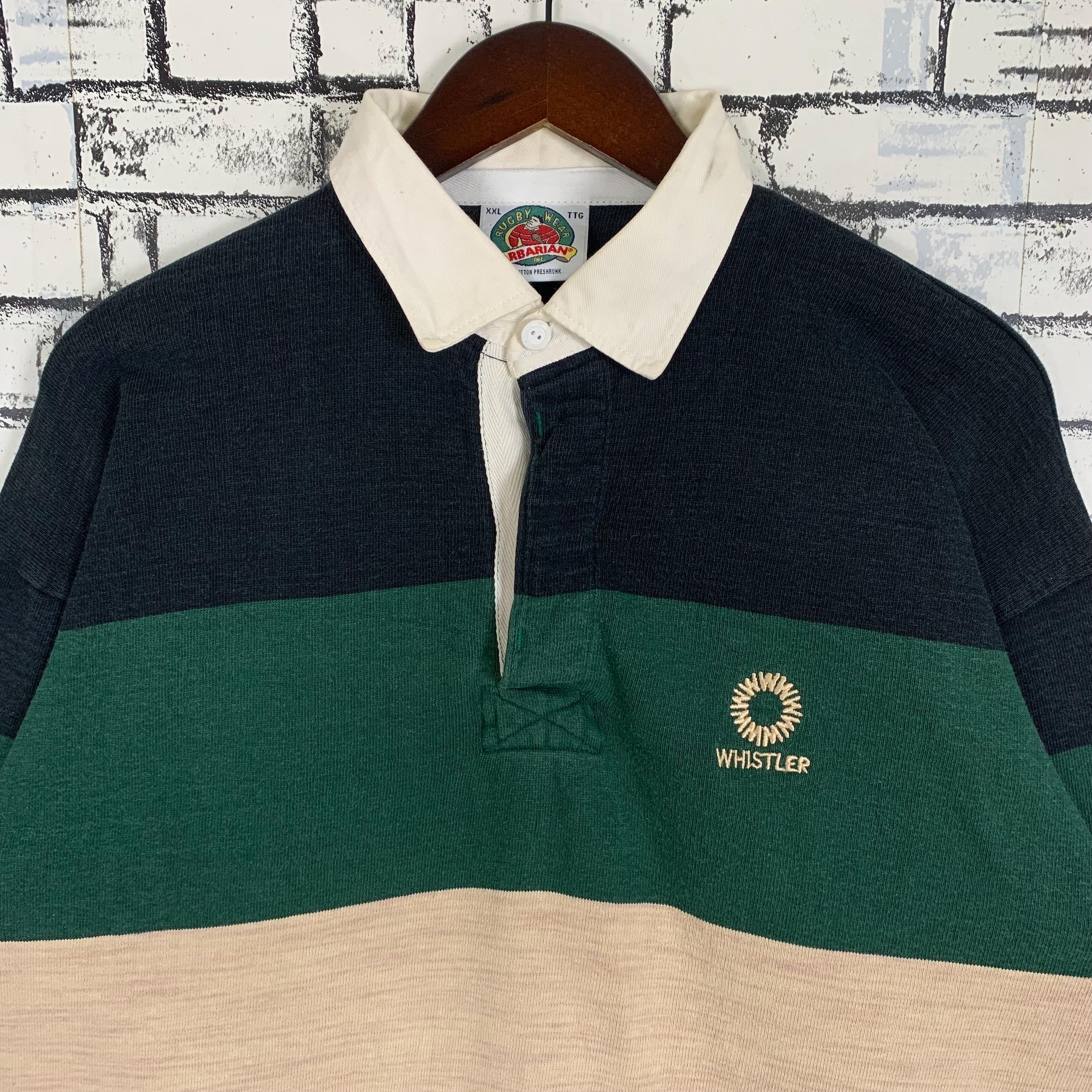 ウェア 90s BARBARIAN rugger shirt Vintage 90s Sportwear Barbarian Rugby Wear Polo Rugby Shirt - Etsy