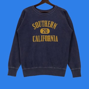 Vintage 90s University Of Southern California Sweatshirt University in Los Angeles Pullover Medium Size Vintage USC Sweatshirt